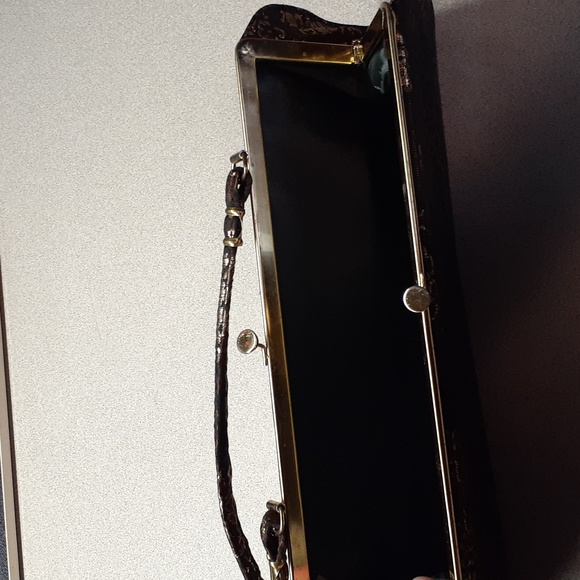 Genuine Vintage 40s/50s Era Evening Bag Asian Inspired Design - Picture 6 of 11